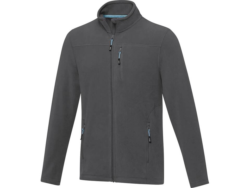 Amber men's GRS recycled full zip fleece jacket 10