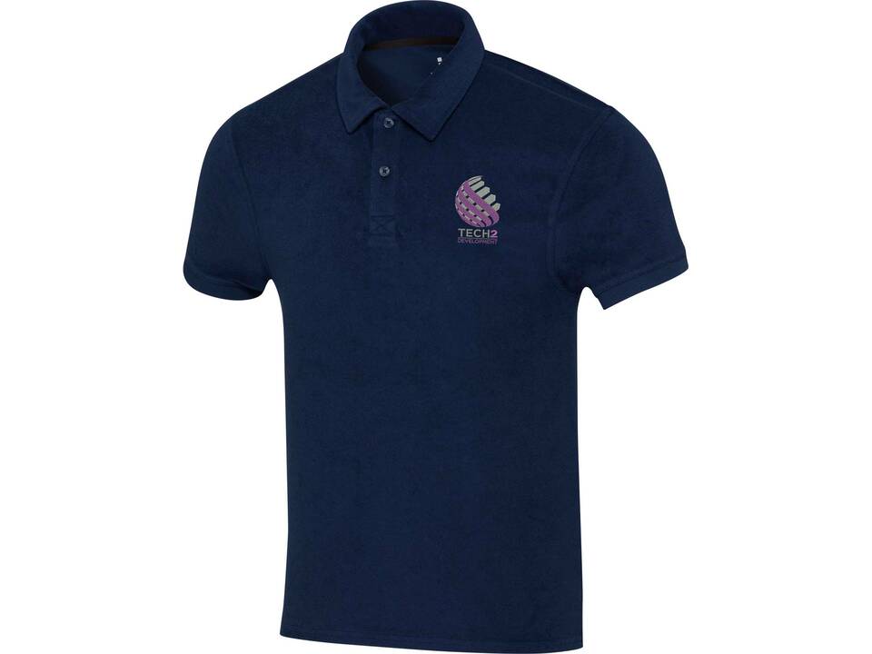 Akoya recycled terry unisex polo 114