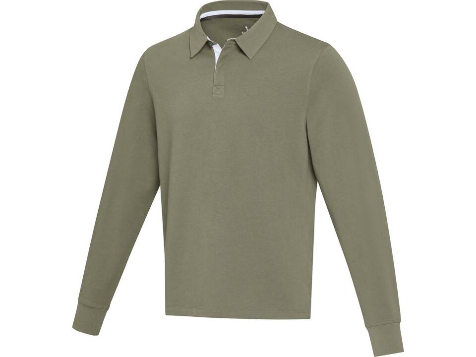 Clyde unisex GOTS organic rugby polo sweatshirt 10