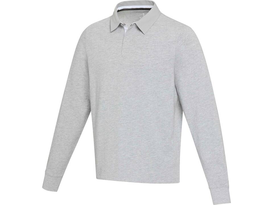 Clyde unisex GOTS organic rugby polo sweatshirt 14