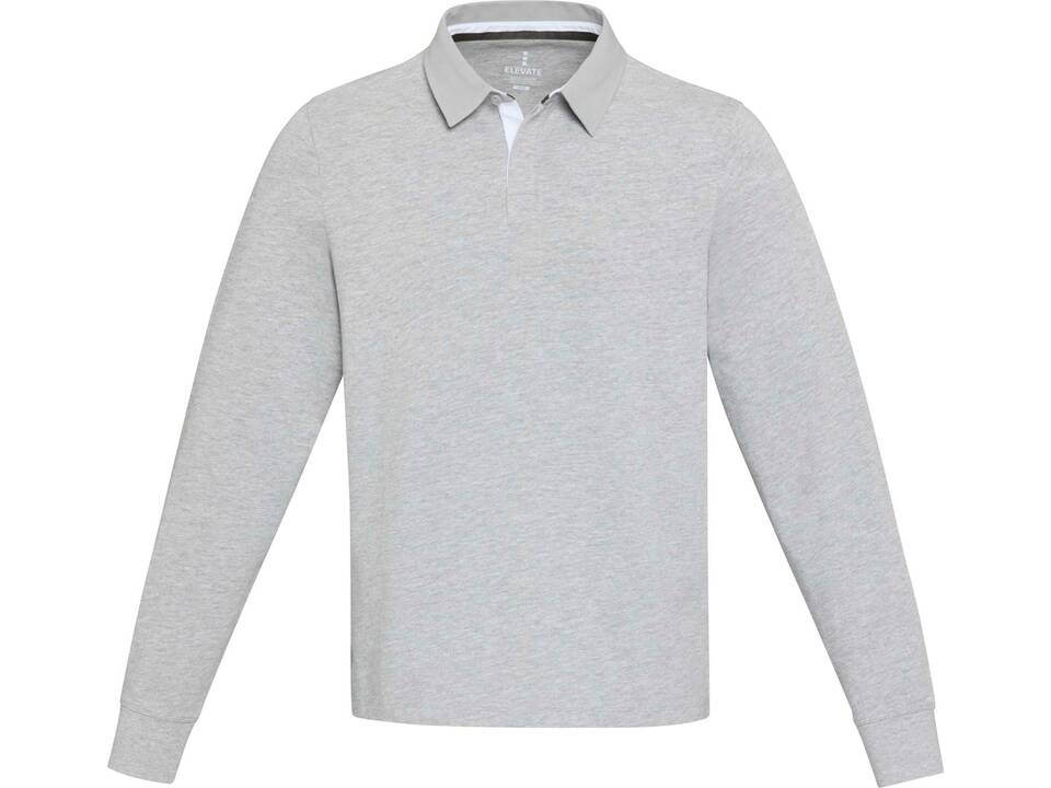 Clyde unisex GOTS organic rugby polo sweatshirt 15