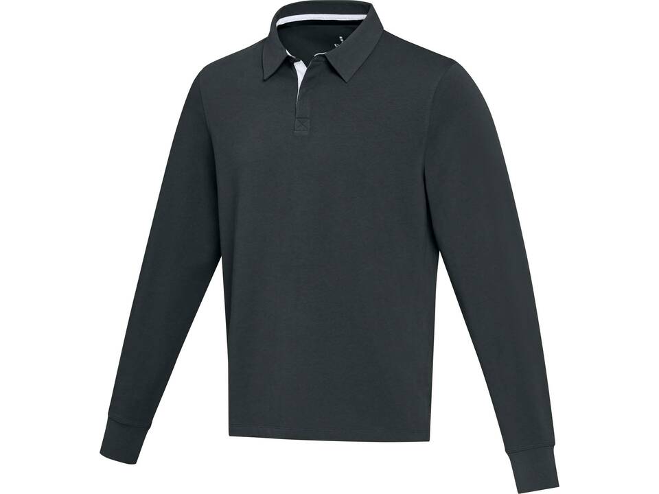 Clyde unisex GOTS organic rugby polo sweatshirt 18