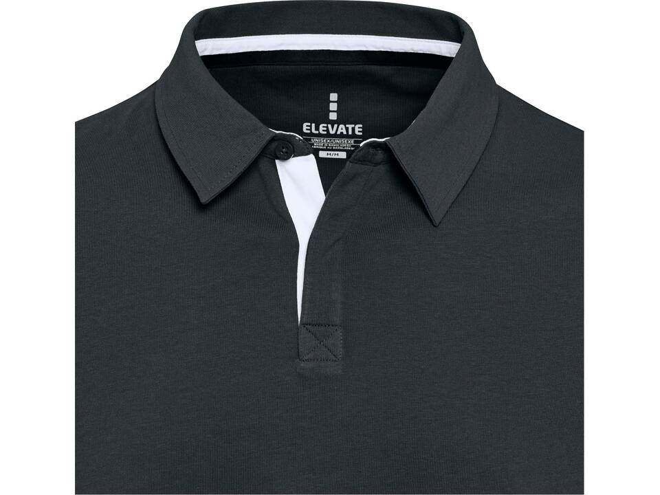 Clyde unisex GOTS organic rugby polo sweatshirt 17