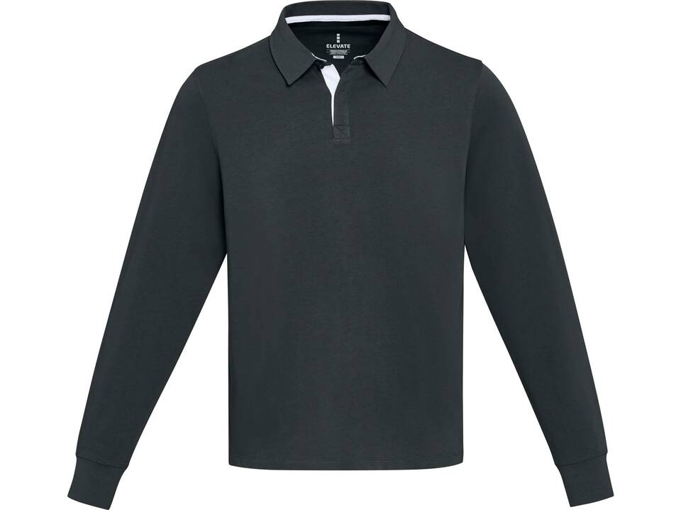 Clyde unisex GOTS organic rugby polo sweatshirt 19