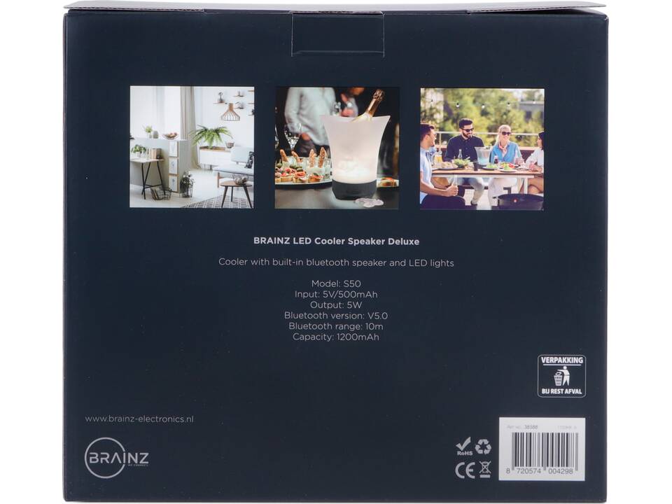 BRAINZ LED Speaker Koeler Deluxe 5