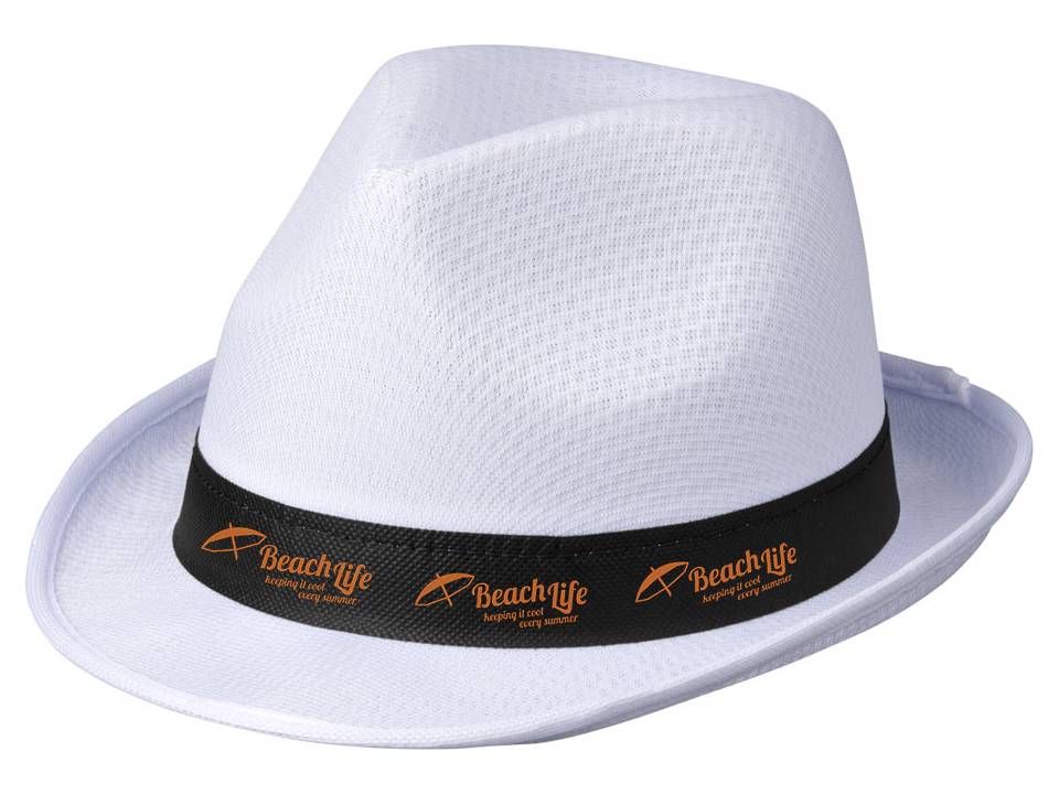 Trilby Hat - White 10