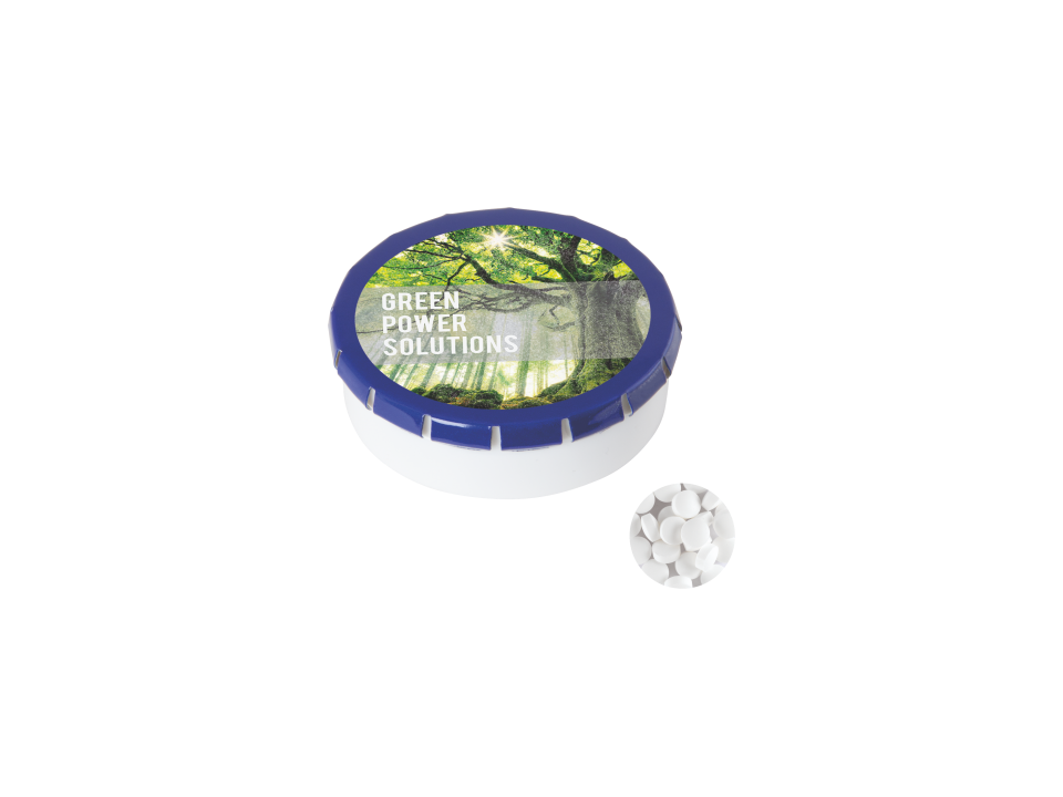 Super round Click container with Sugarfree mints 6