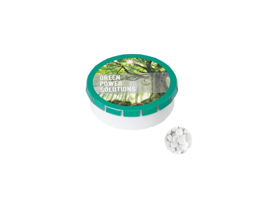 Super round Click container with Sugarfree mints 4