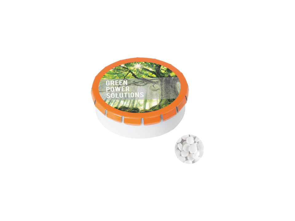 Super round Click container with Sugarfree mints 3