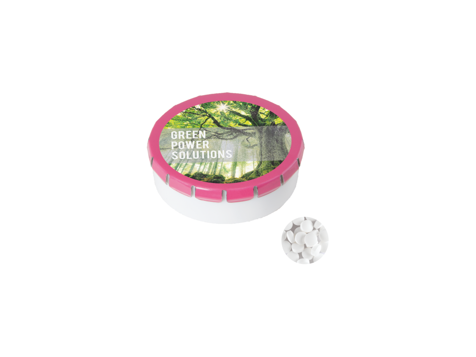 Super round Click container with Sugarfree mints 2