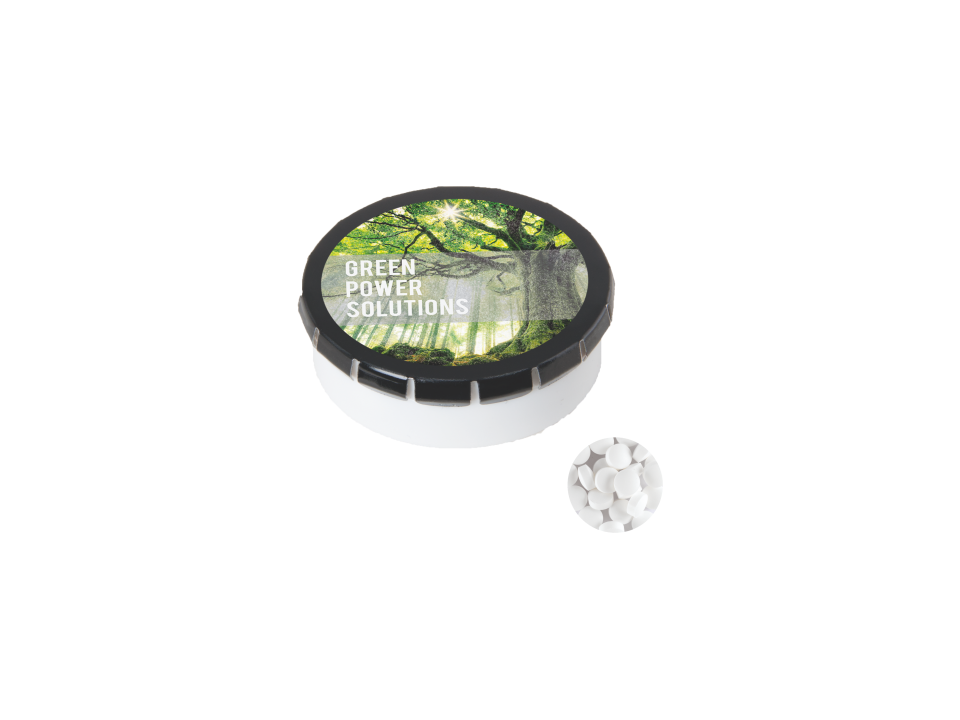 Super round Click container with Sugarfree mints 7