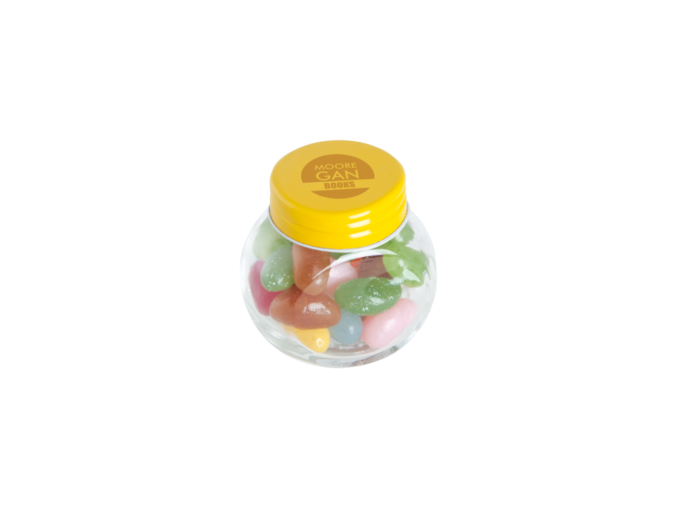 Mini candy jar filled with jelly beans 6