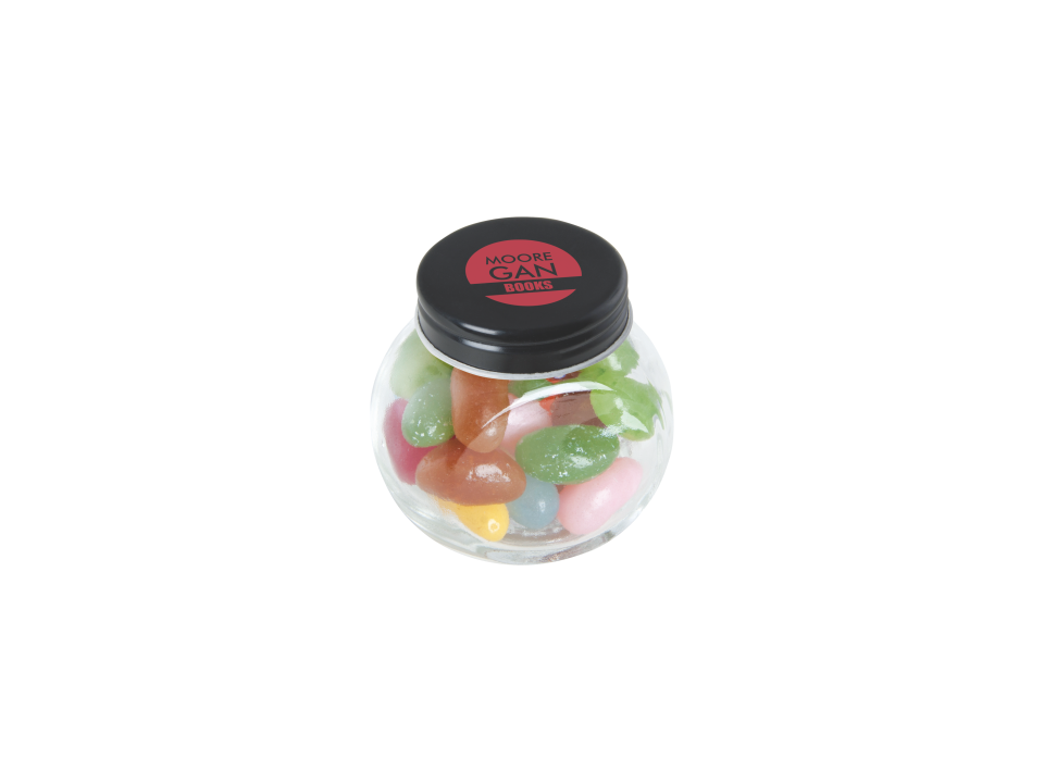 Mini candy jar filled with jelly beans 2