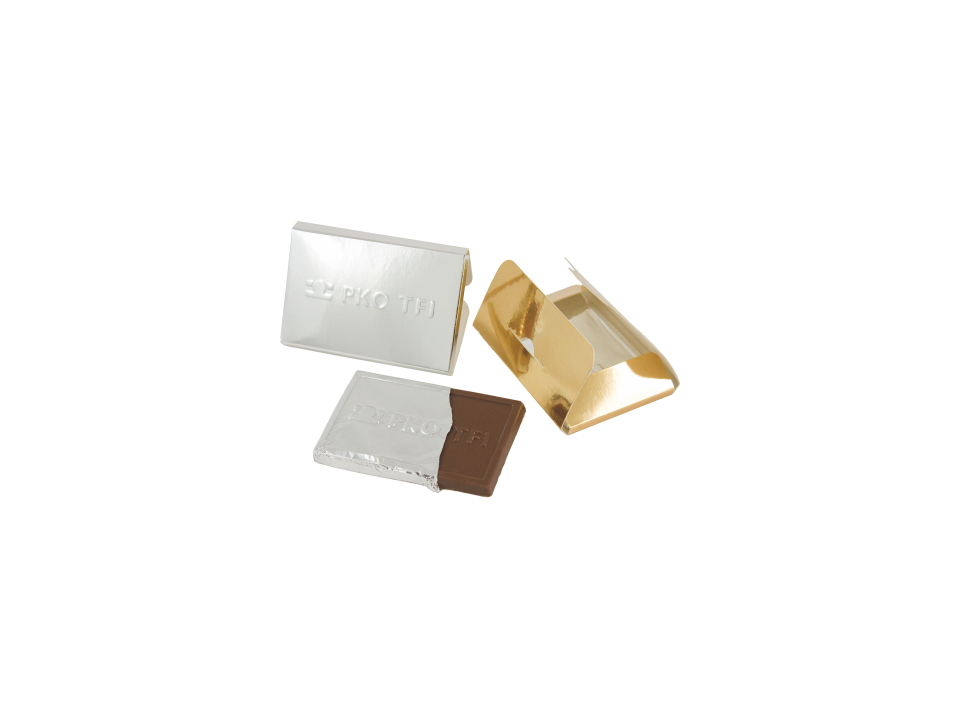 Credit card chocolate bar with embossing 1