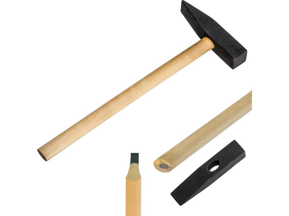 Pencil with eraser in shape of hammer 4