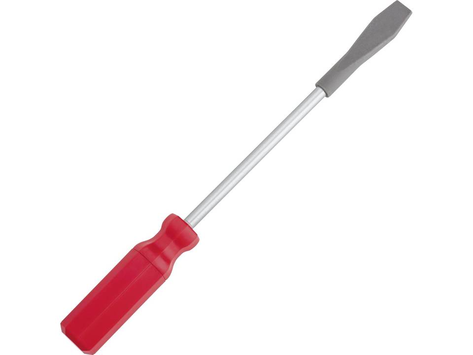 Pencil with eraser and sharpener in shape of screwdriver 12