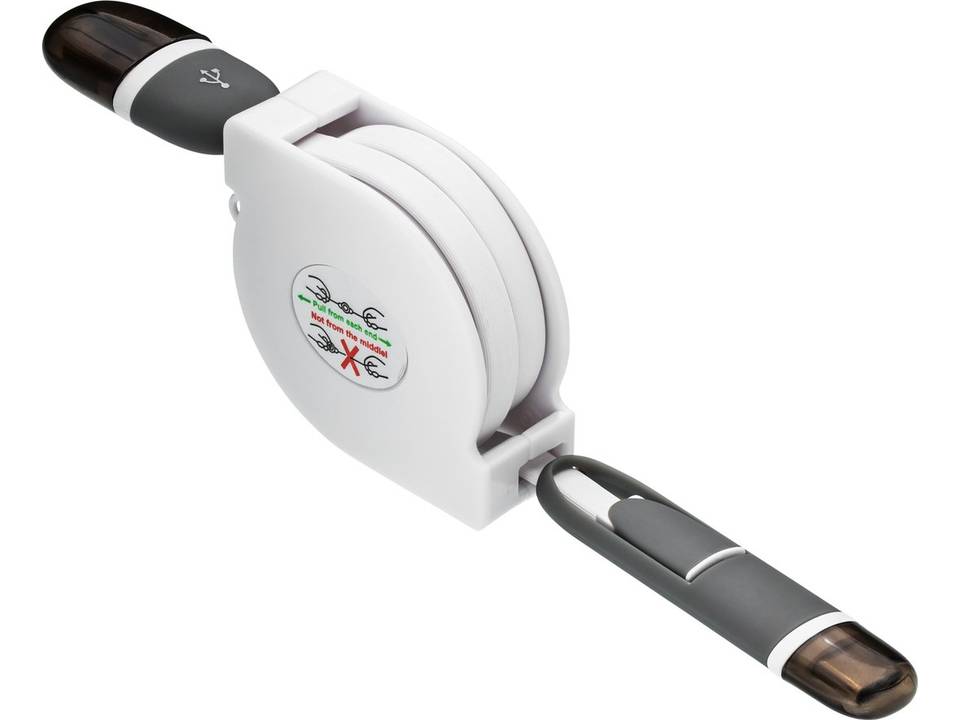 3 in 1 retractable charging cable 2