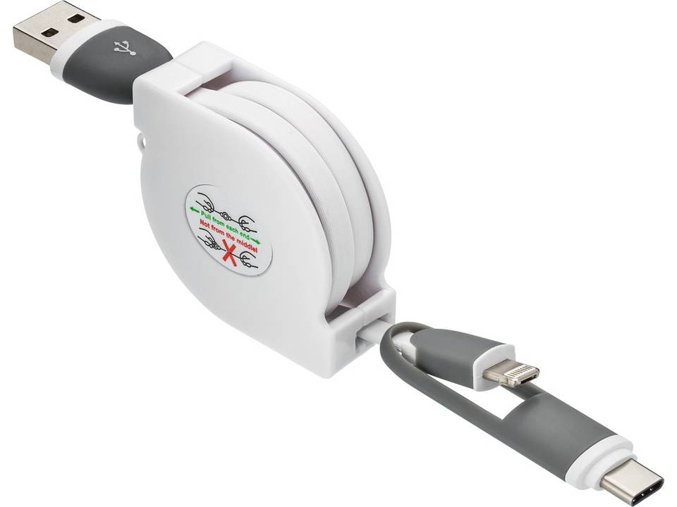 3 in 1 retractable charging cable 9