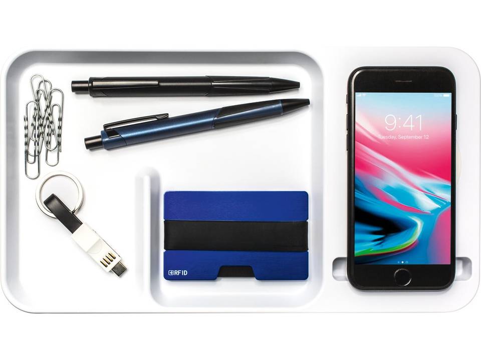 Desktop Organizer with wireless charger 5