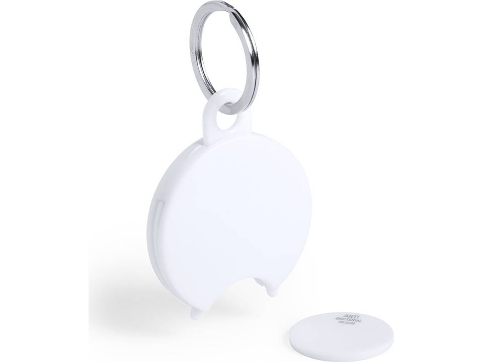 Antibacterial keyring with coin Portis 3