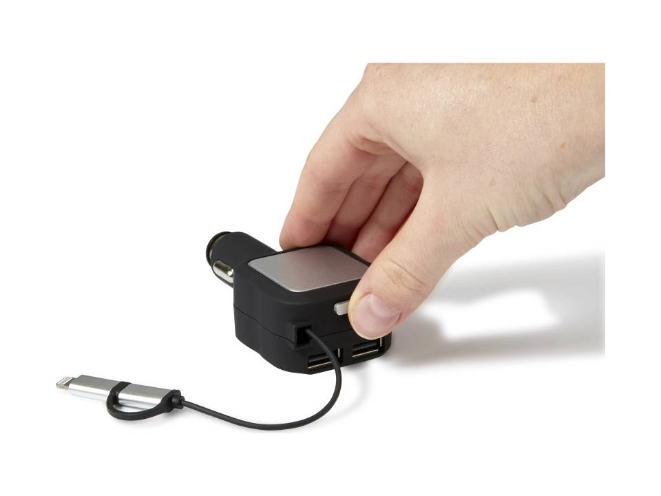 Plastic multifunctional car charger 2