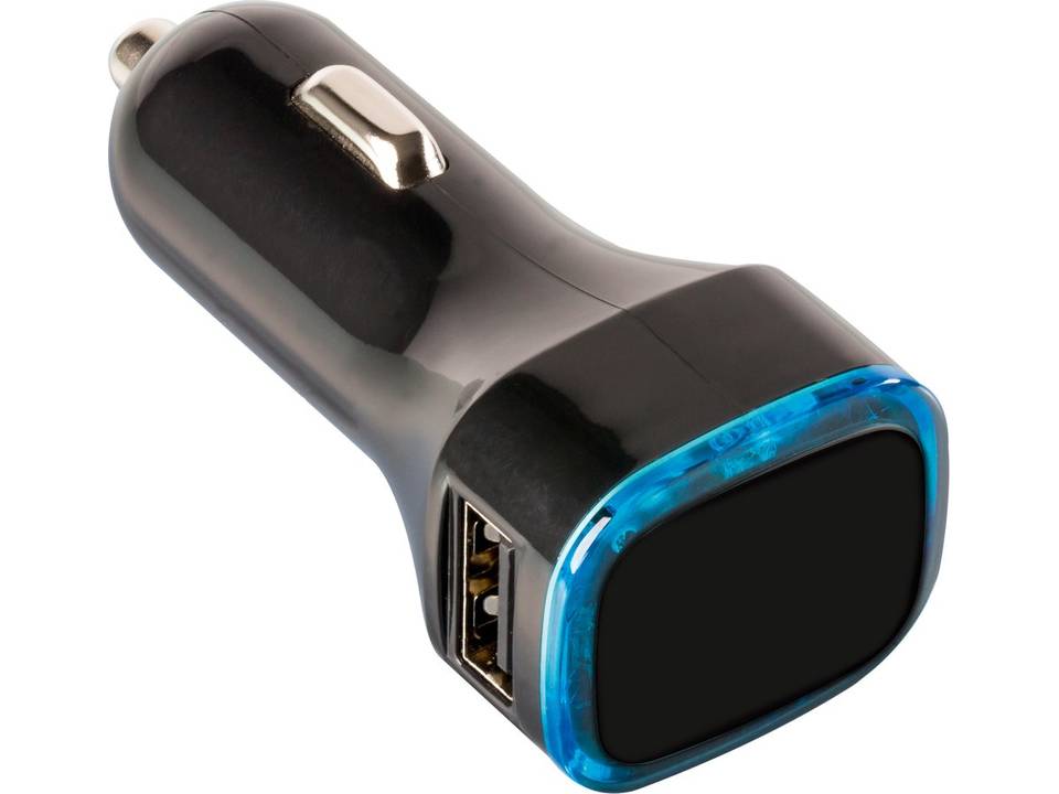 USB car charger adapter Black 4