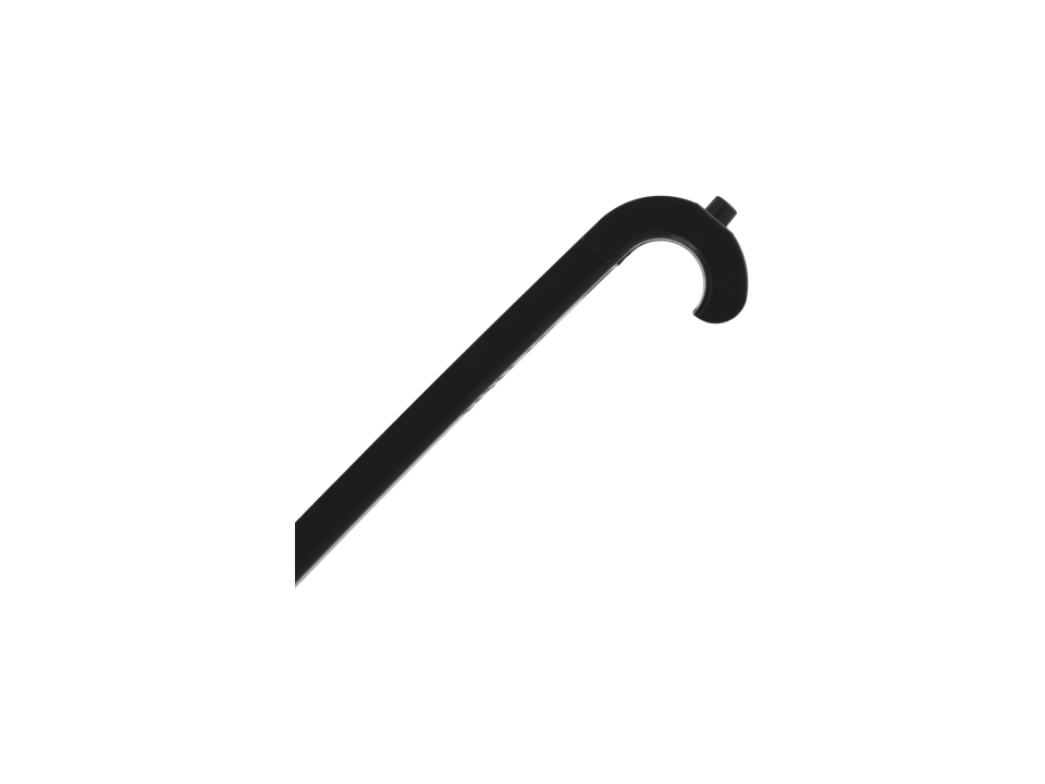 Shoe horn with smoke detector tester 6