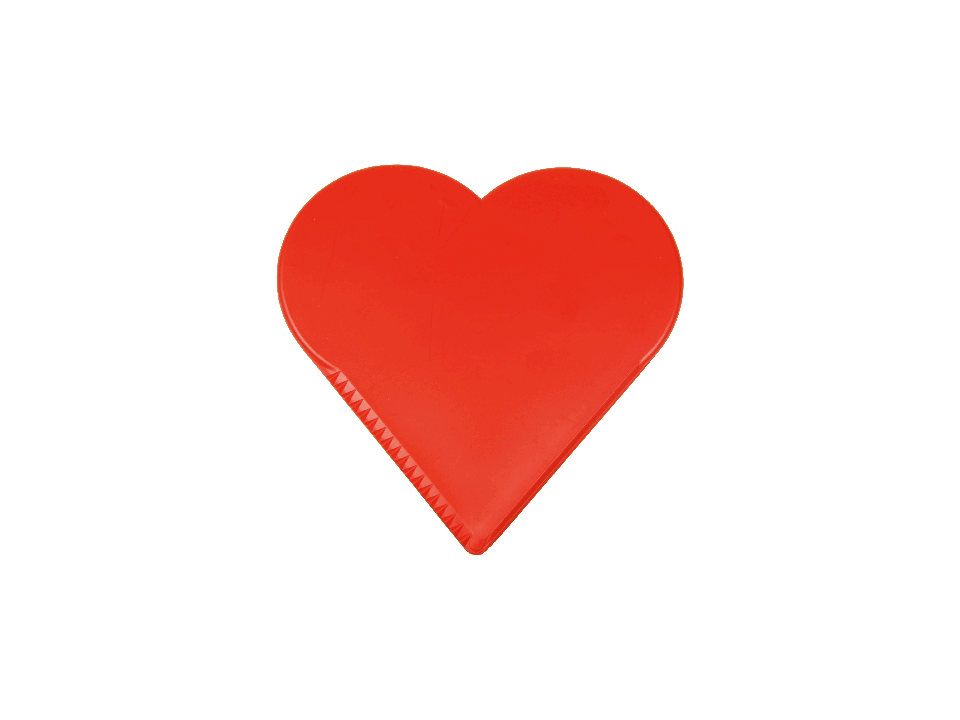 Ice scraper heart
