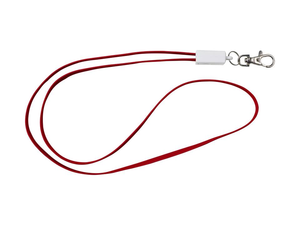 TPE lanyard and charging cable in one 2