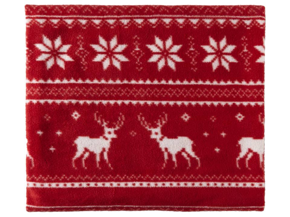 Polar fleece reindeer blanket 1