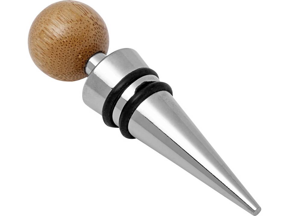 Stainless steel and bamboo wine set 2