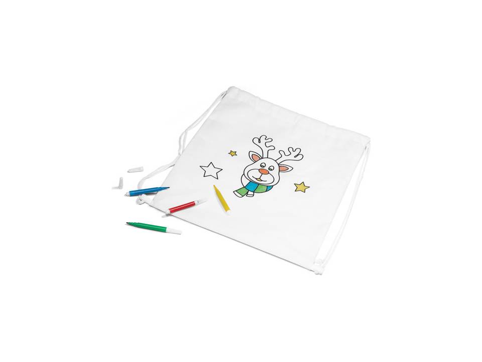 Children's colouring drawstring bag 1