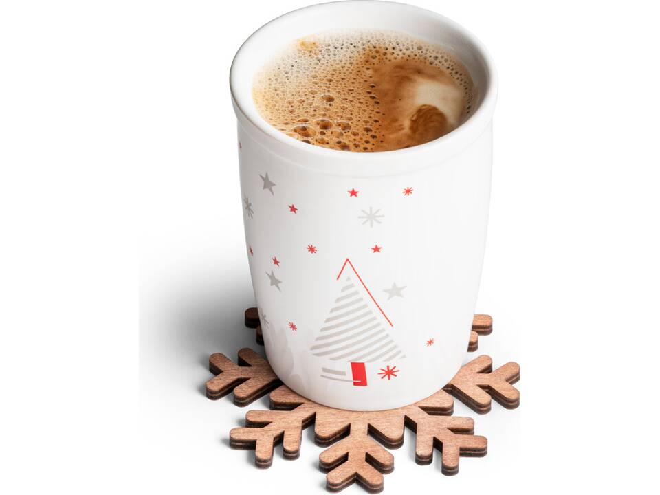 Snowflake coasters 5