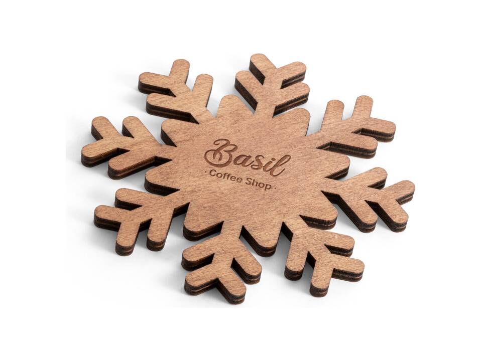 Snowflake coasters 4