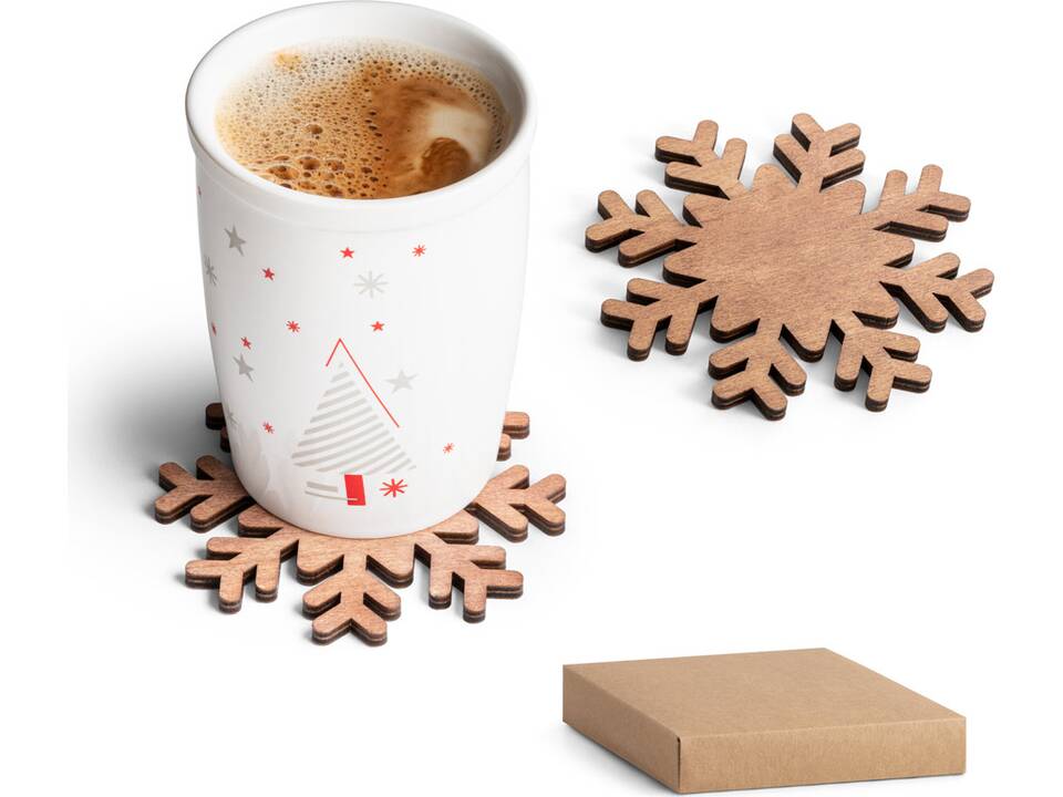 Snowflake coasters 1