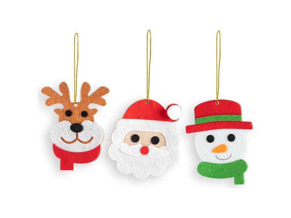 Deer Christmas ornament set 3