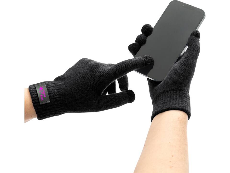 Gloves made from  rPET with touch tips 6