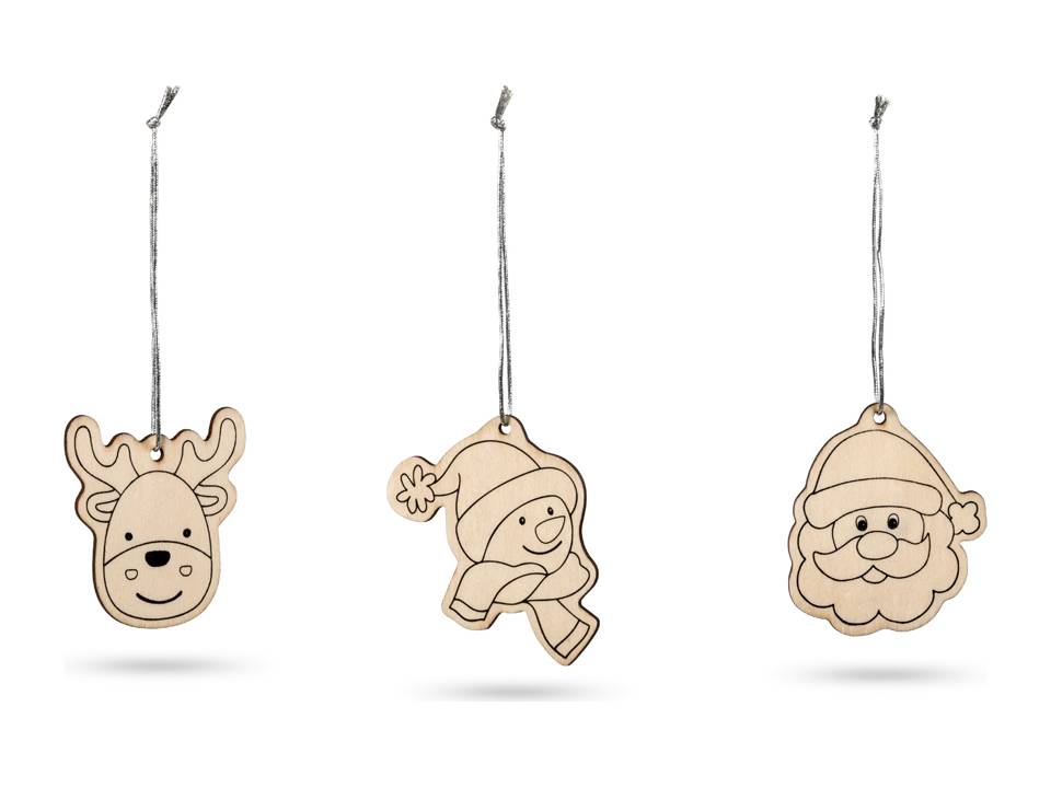 Christmas decorations with drawings 2