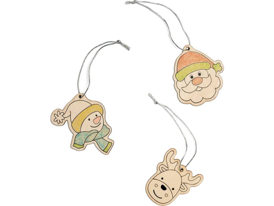 Christmas decorations with drawings 3