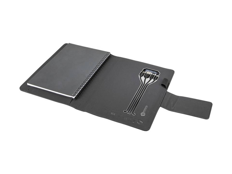 O16 A5 light-up notebook powerbank 1