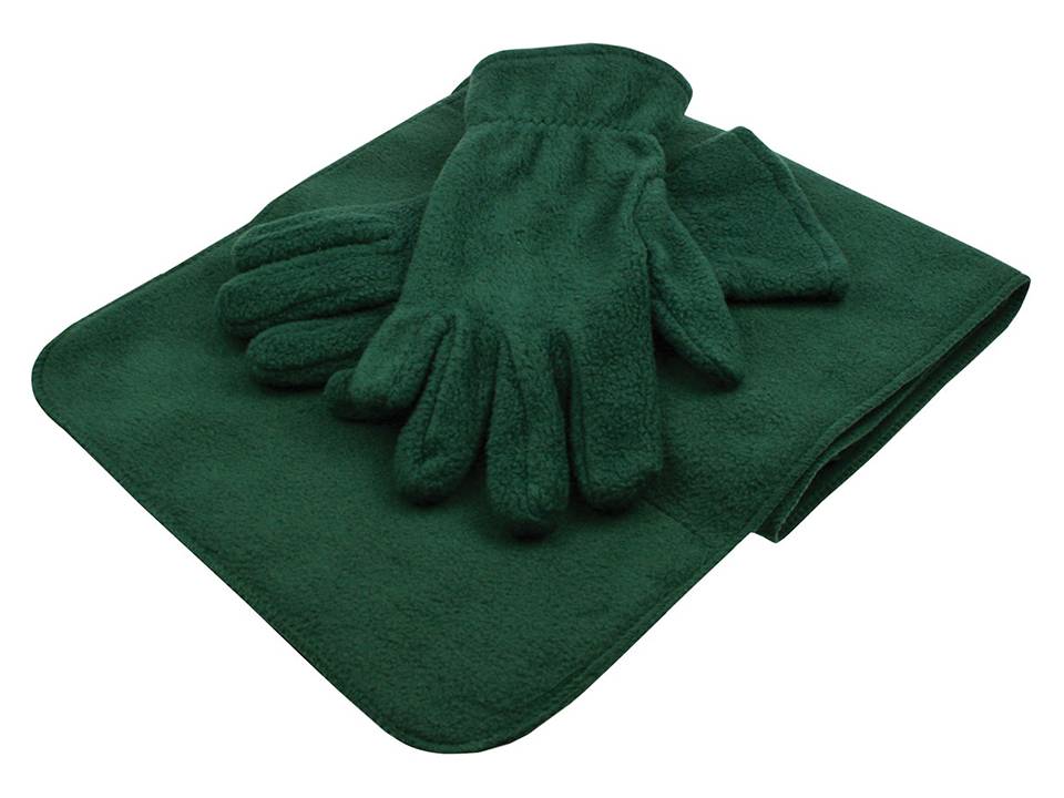 Fleece scarf & gloves 12