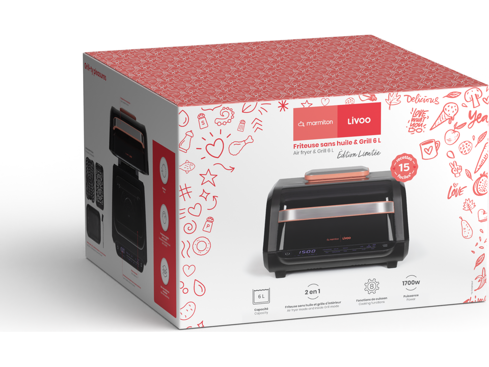 Air fryer & Grill 6 L - Livoo x Marmiton 3