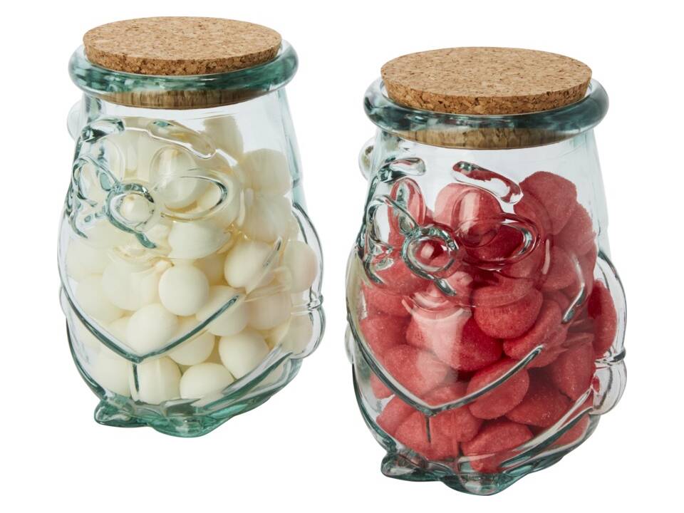 Airoel 2-piece recycled glass container set