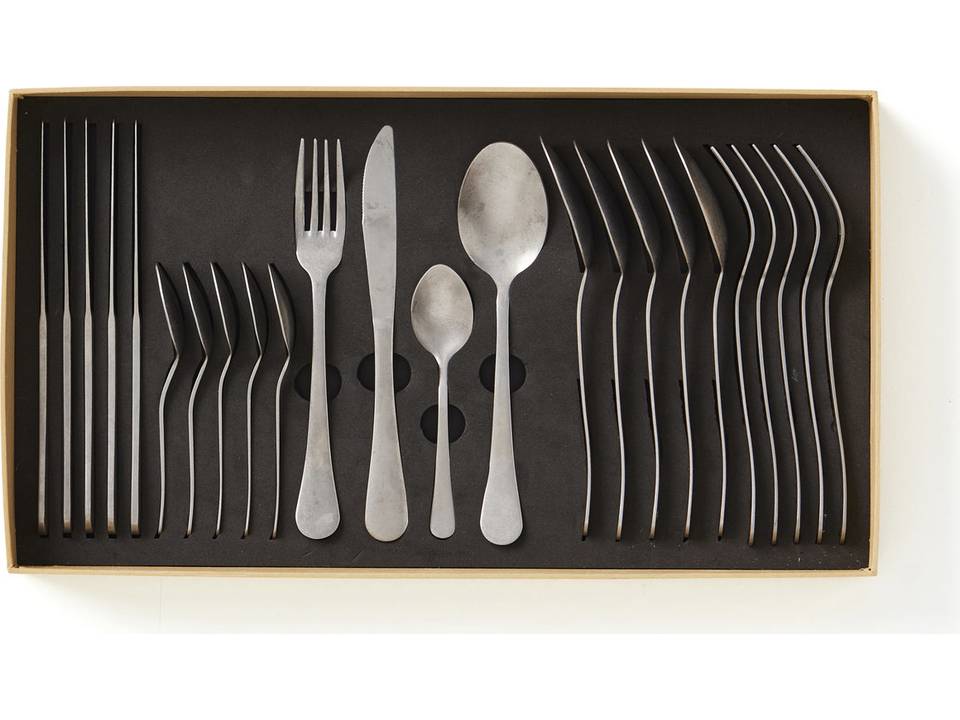 Antique Cutlery Set 24 Pieces 8