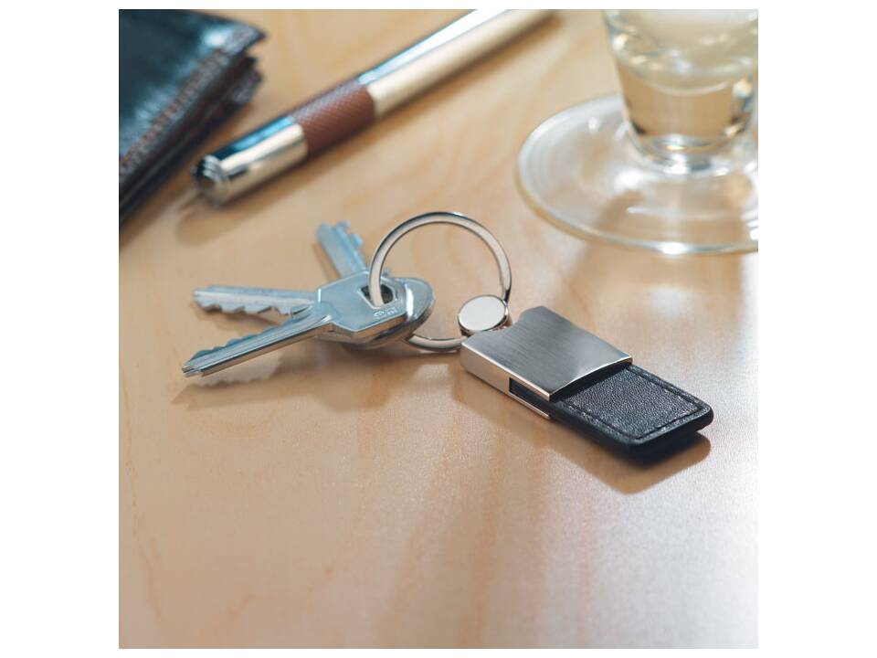 PU and metal key ring 7