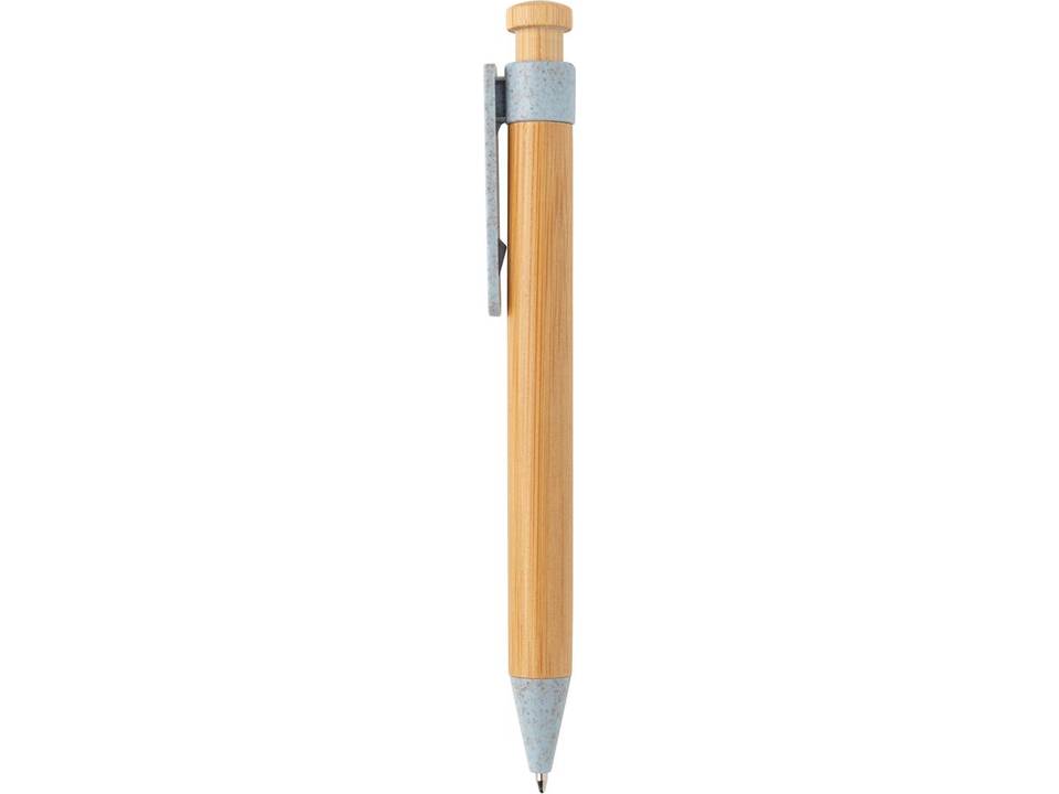 Bamboo pen with wheatstraw clip 12