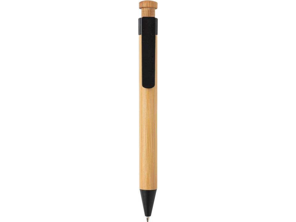 Bamboo pen with wheatstraw clip 10