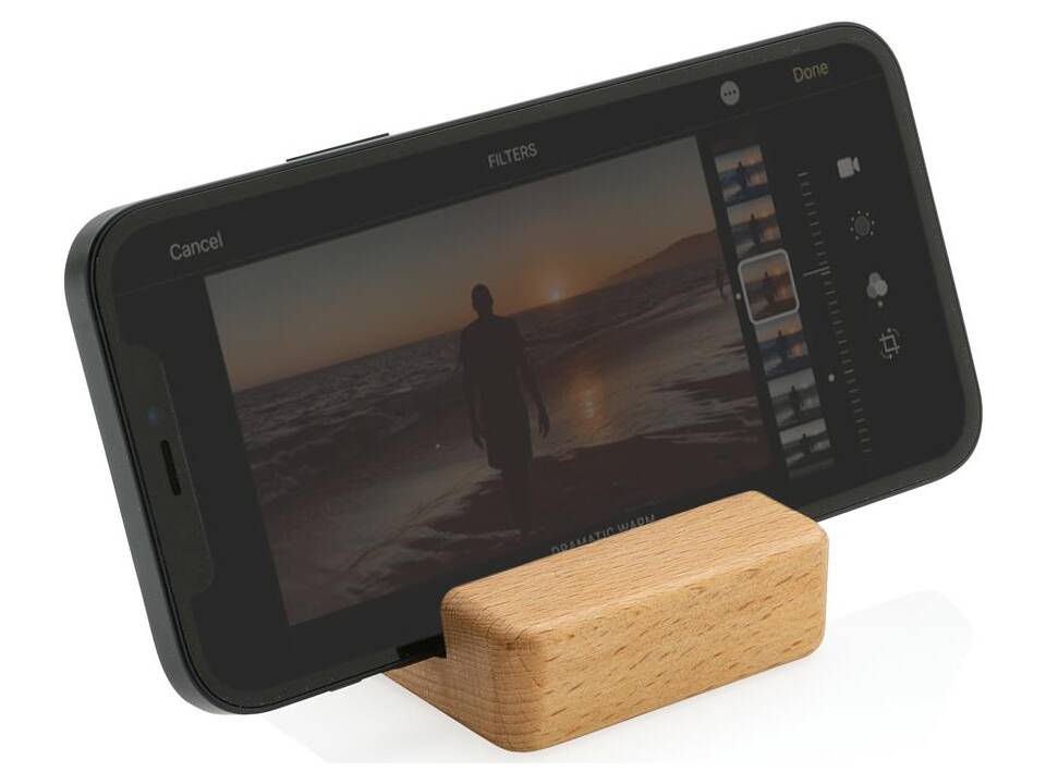 Bamboo phone stand 5