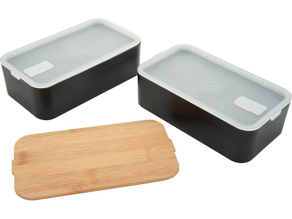 Bento lunchbox with bamboo lid 2