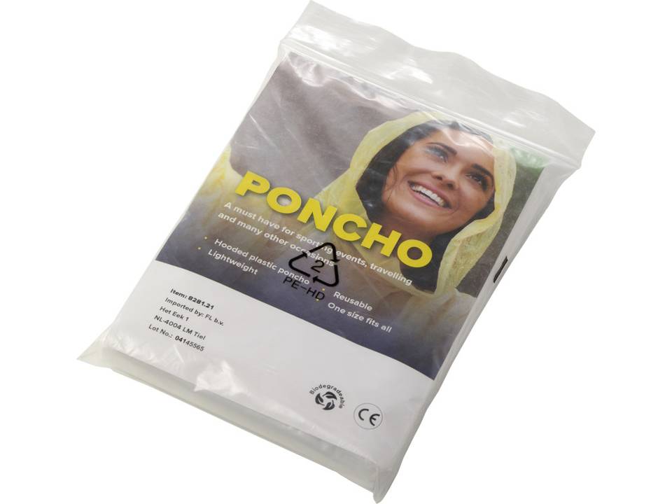 Biologisch afbreekbare poncho